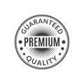 Premium Quality Guaranteed stamp or seal icon. Best product badge or label. Vector illustration. Royalty Free Stock Photo